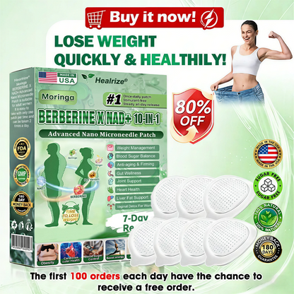 𝐎𝐟𝐟𝐢𝐜𝐢𝐚𝐥 𝐔𝐒 𝐒𝐭𝐨𝐫𝐞 🇺🇸  | 🧑‍⚕️Healrize® Moringa · Berberine × NAD+ 𝟏𝟎-𝐢𝐧-𝟏 𝐀𝐝𝐯𝐚𝐧𝐜𝐞𝐝 𝐍𝐚𝐧𝐨 𝐌𝐢𝐜𝐫𝐨𝐧𝐞𝐞𝐝𝐥𝐞 𝐏𝐚𝐭𝐜𝐡 — 𝐎𝐧𝐜𝐞 𝐃𝐚𝐢𝐥𝐲, 𝐕𝐢𝐬𝐢𝐛𝐥𝐞 𝐑𝐞𝐬𝐮𝐥𝐭𝐬 𝐢𝐧 𝟕 𝐃𝐚𝐲𝐬