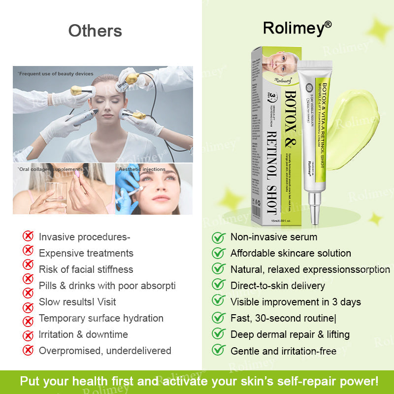 Made and shipped from the USA 💫Rolimey® Botox & Vita-A Retinol Shot Wrinkle-Lift Tightening cream - Last Day Promotion 70% OFF