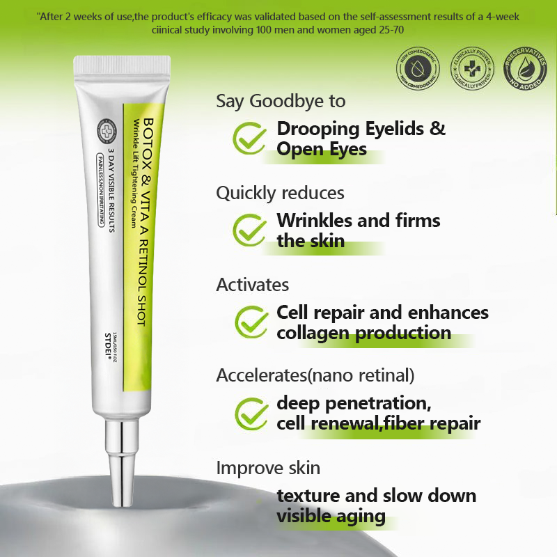 𝑶𝒇𝒇𝒊𝒄𝒊𝒂𝒍 𝑺𝒕𝒐𝒓𝒆👍| Regain youthful skin nown 💫STDEI® BOTOX & VITA A RETINOL SHOT Wrinkle Lift Tightening Cream