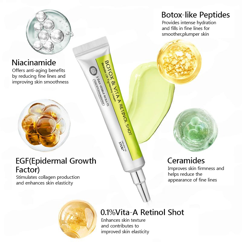 𝑶𝒇𝒇𝒊𝒄𝒊𝒂𝒍 𝑺𝒕𝒐𝒓𝒆👍| Regain youthful skin nown 💫STDEI® BOTOX & VITA A RETINOL SHOT Wrinkle Lift Tightening Cream